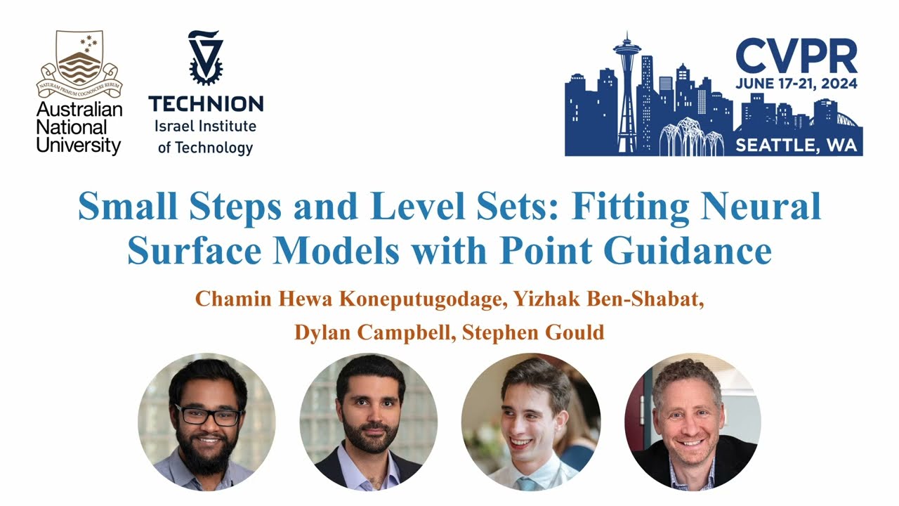 CVPR 2024 Paper: Small Steps and Level Sets: Fitting Neural Surface Models with Point Guidance
