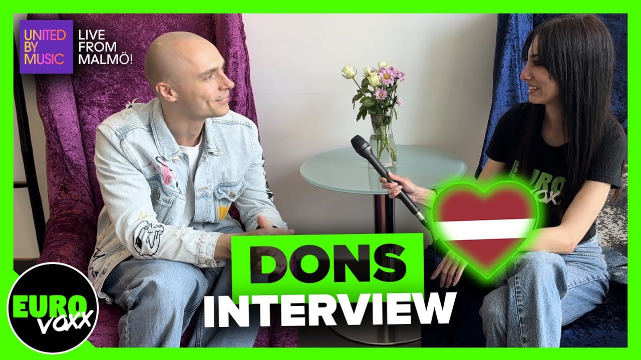 🇱🇻 DONS - 'HOLLOW' (INTERVIEW) // Latvia Eurovision 2024 // Live from Malmö