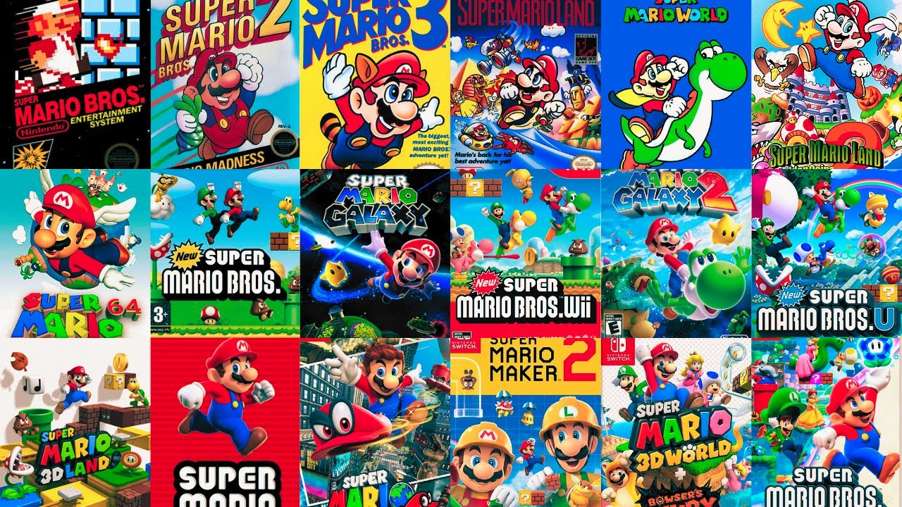 Evolution of SUPER MARIO BROS Games [1985-2023]