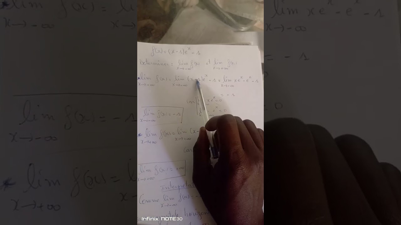 Limite d'une fonction exponentielle