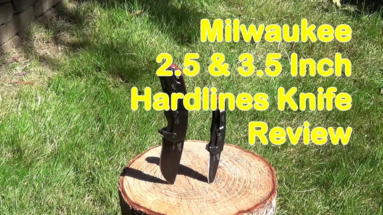 Milwaukee Hardline 2.5 and 3.5 Knife Review