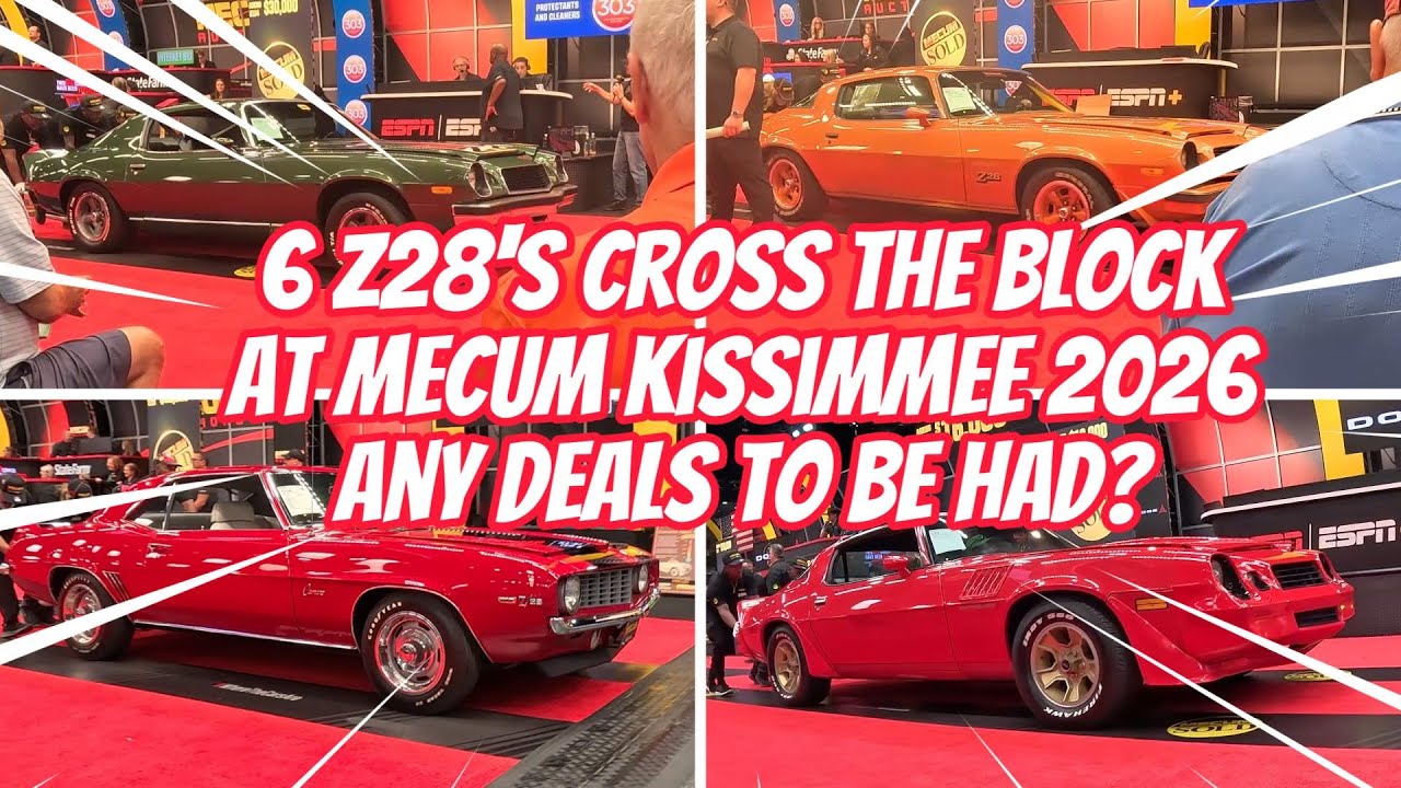 6 автомобилей Z28 будут выставлены на аукцион Mecum Kissimmee в 2026 году. #camaro #z28 #classicc...