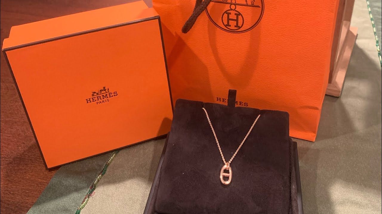 Hermes Farandole pendent necklace 18k rose gold