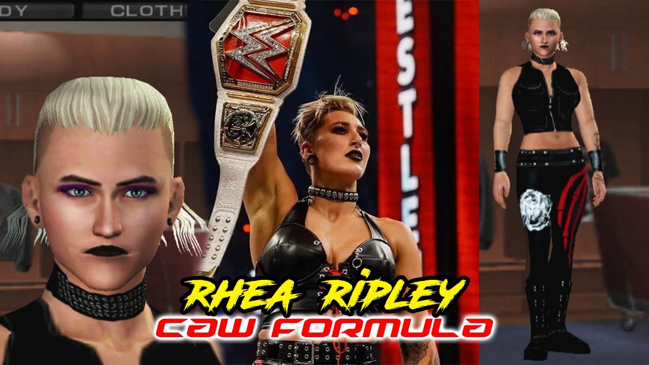 Rhea Ripley Women's Champion | How to create a wrestler PS2 Svr2011 PSP CAW Formula