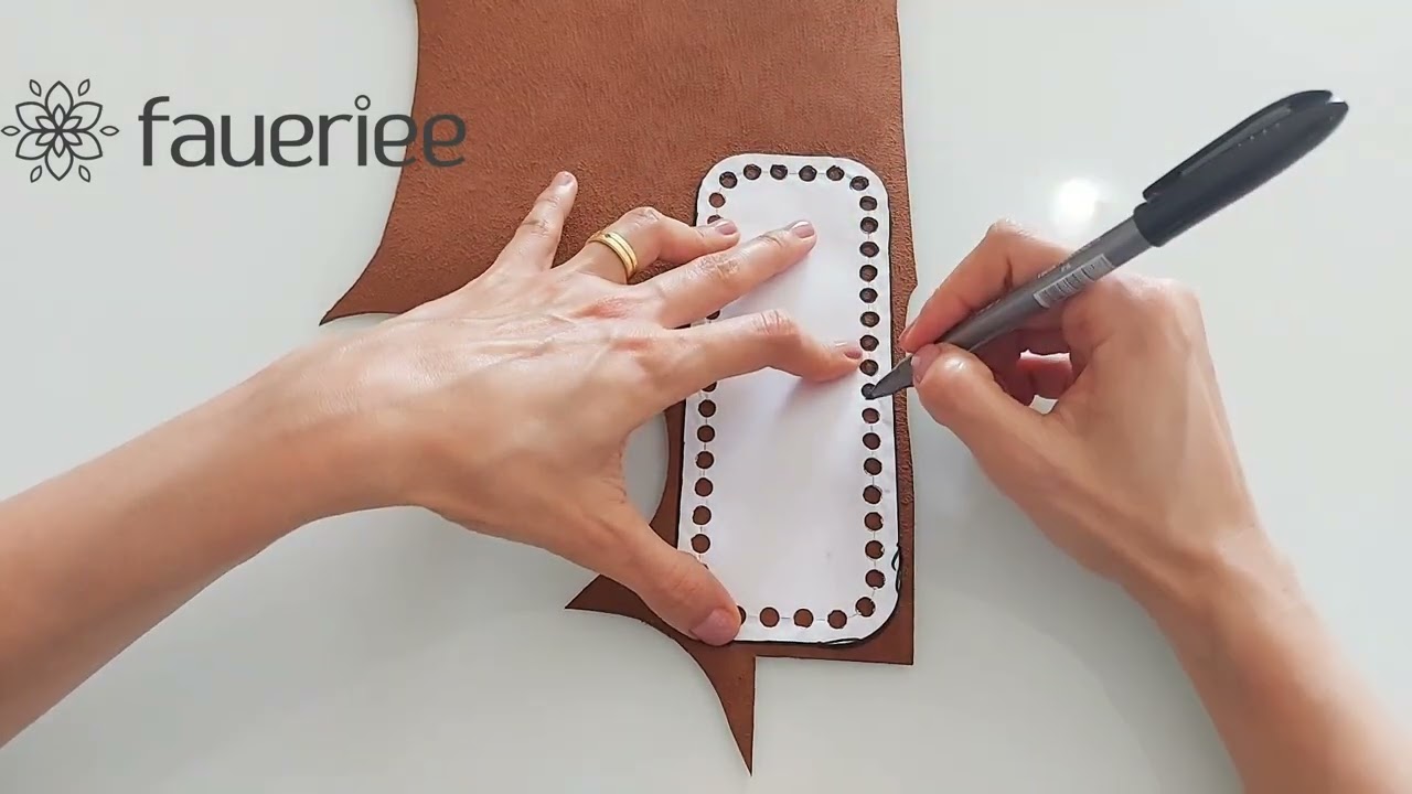 Como fazer base de bolsa de couro para bolsa de crochê
