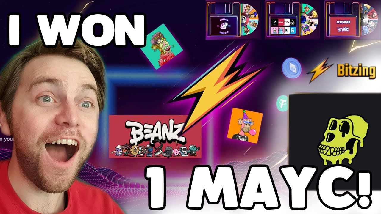 I WON A MAYC NFT!!! WITH BITZING - Win a Beanz NFT too!!!