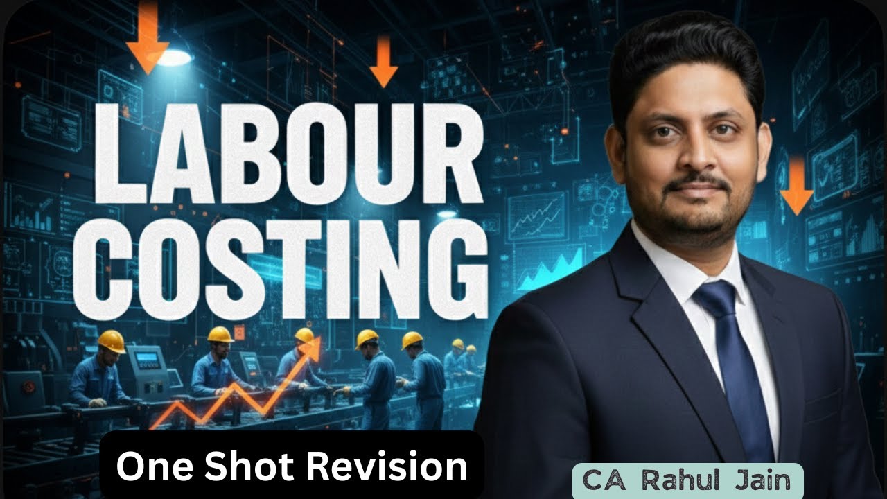 Labour Costing | CA Inter Costing | One-Shot Revision: Employee Cost & Direct Expense  CA Rahul Jain