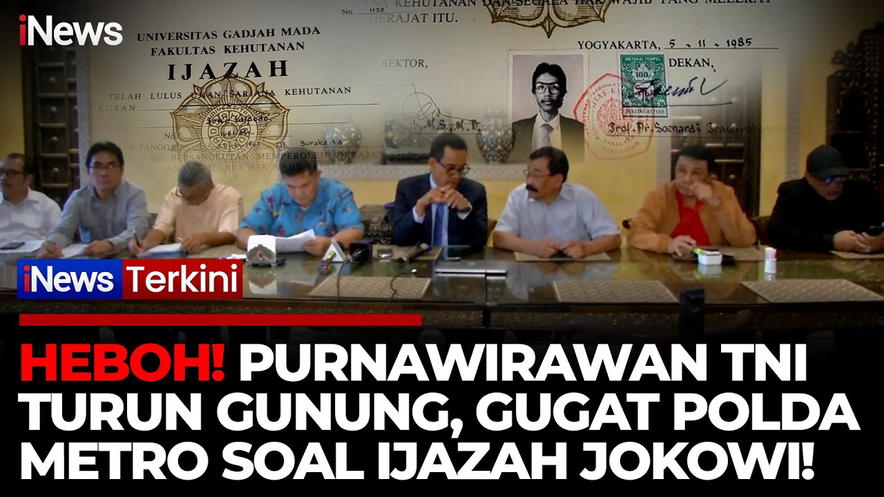 Memanas! 17 Purnawirawan TNI dan Sipil Gugat Polda Metro soal Kasus Ijazah Jokowi