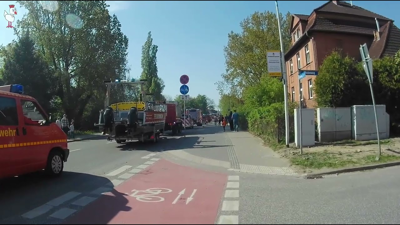 Feuerwehrumzug durch die Stadt Barth am 1 Mai 2024