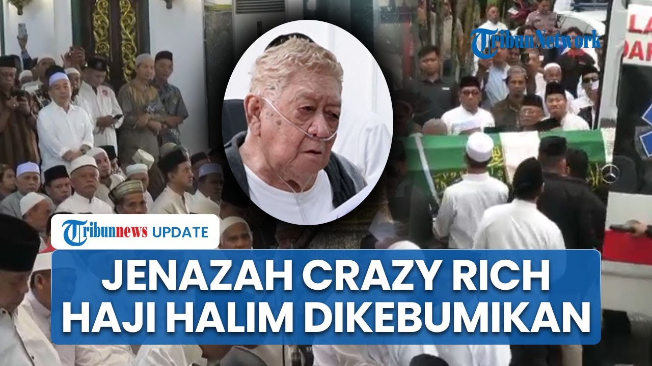 Jenazah Haji Halim Crazy Rich Palembang Dikebumikan, Ribuan Jemaah Beri Penghormatan Terakhir