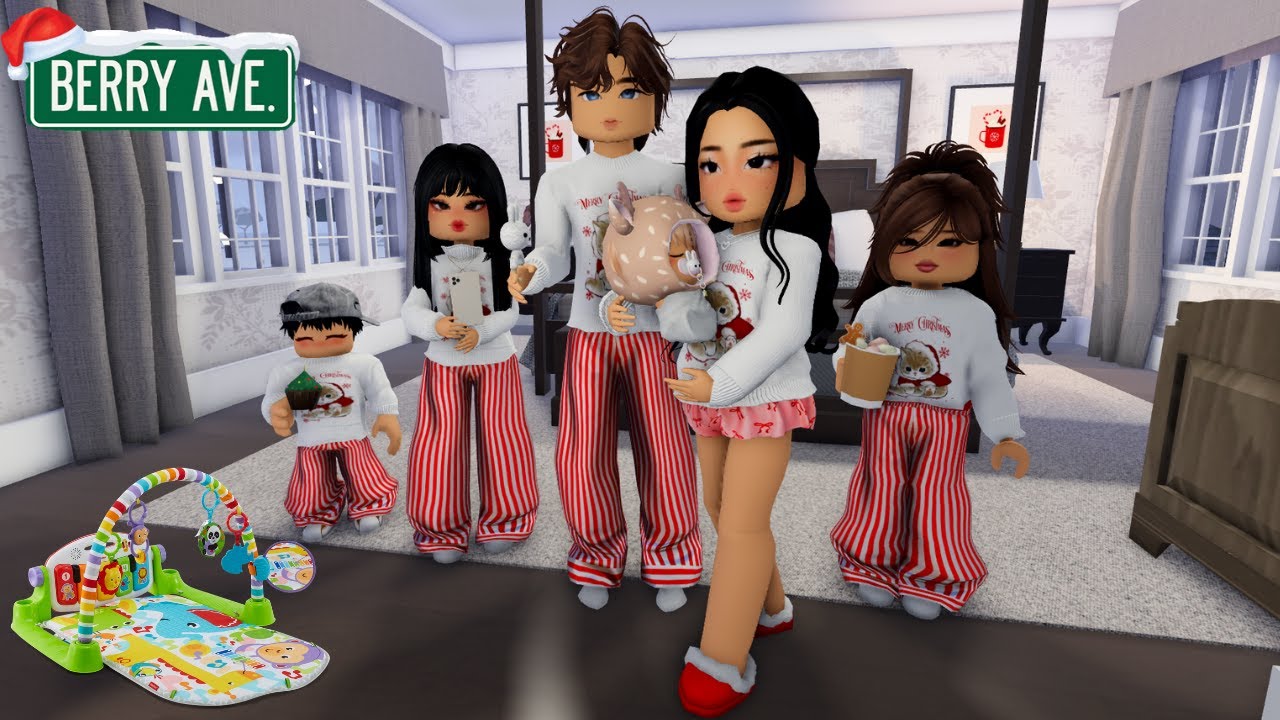 RUTINA DE MAÑANA CON MI NUEVA FAMILIA DE 6 *MI NUEVA BEBÉ* BERRY AVENUE ROBLOX 