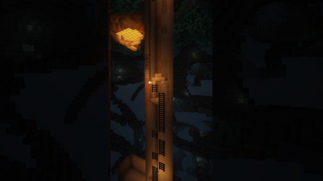 Minecraft How To Build Mineshaft ⛏️ #shorts