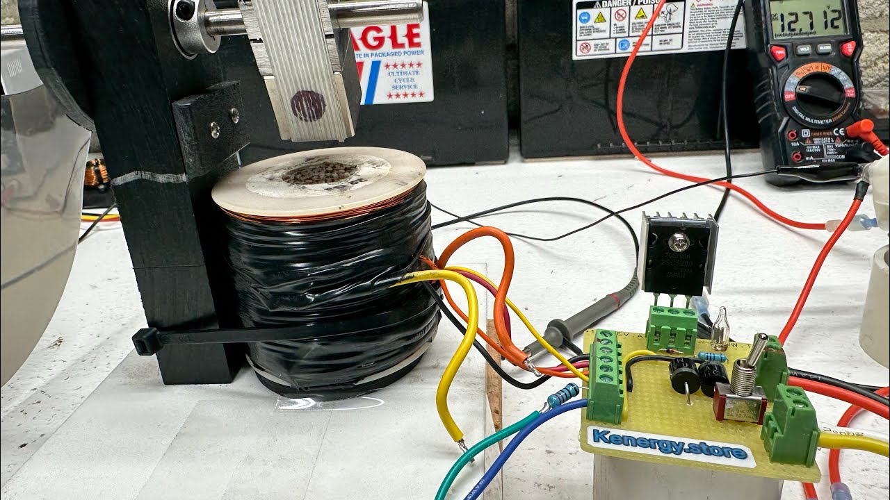 Bedini motor with magnets perpendicular to coil