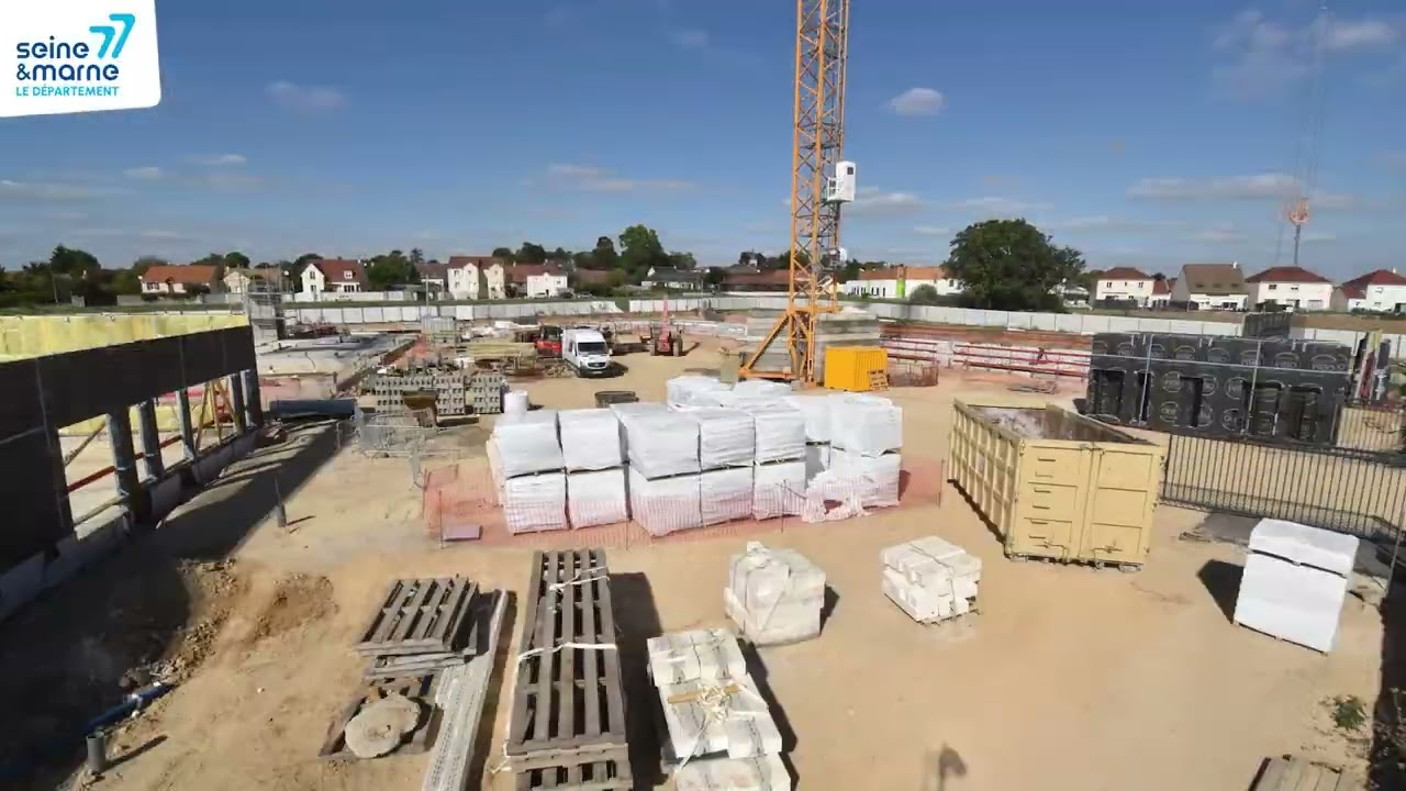 TimeLapse Construction du collège Marthe Gautier à Charny - Seine & Marne