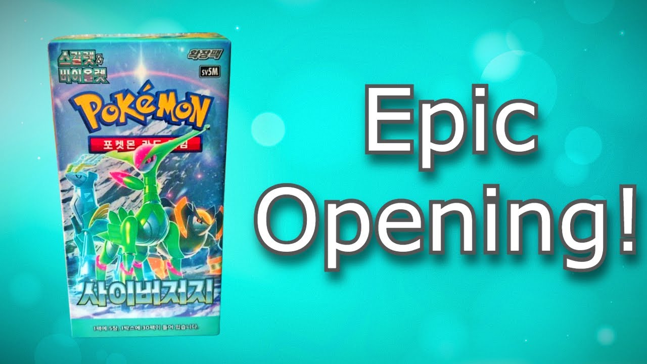 Korean pokemon cyber judge booster box opening