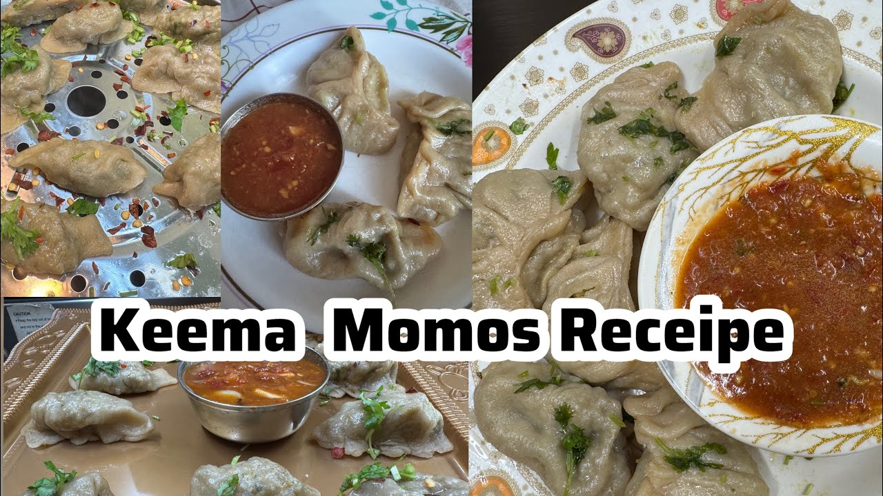 How to make keema momos at home/Indian style/ Spicy Keema Momos😋