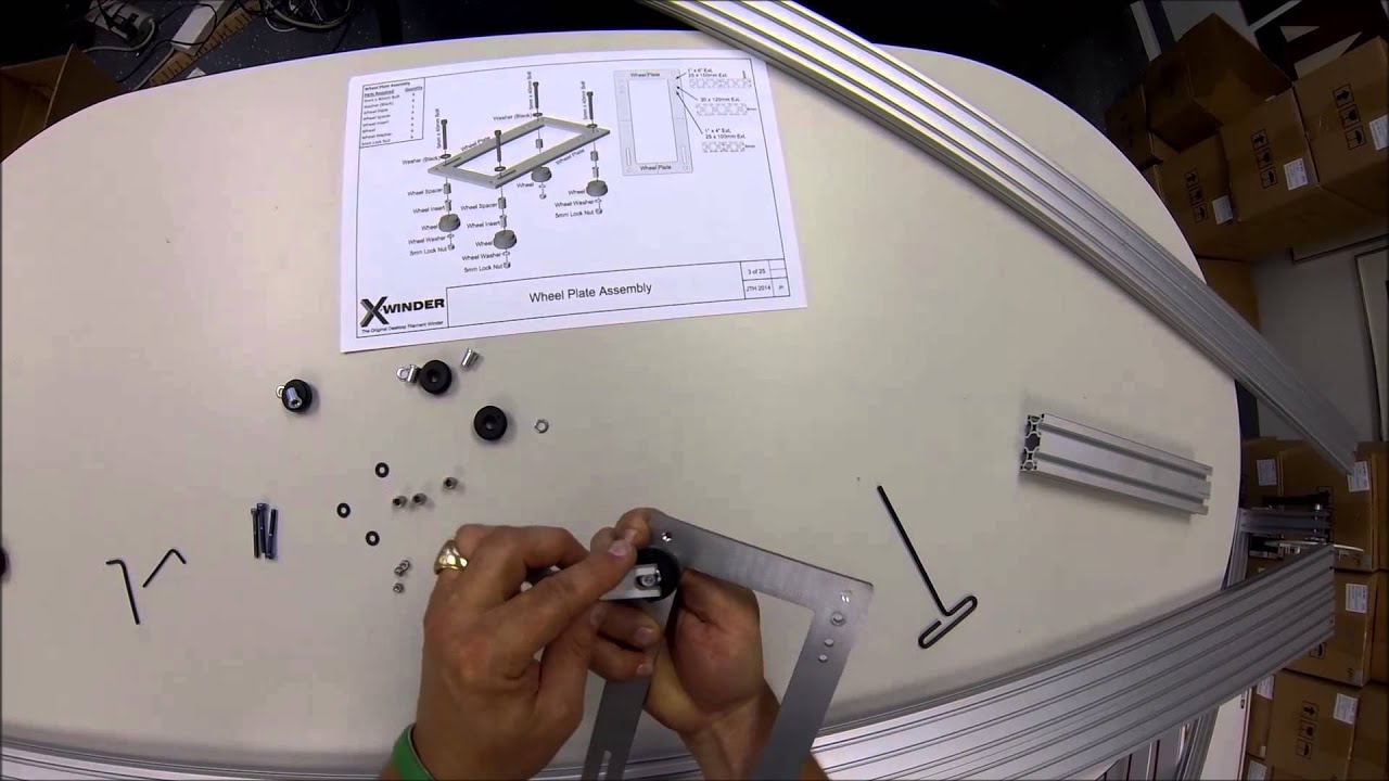 Assembly of X-Winder 2.0 Wheel Plate