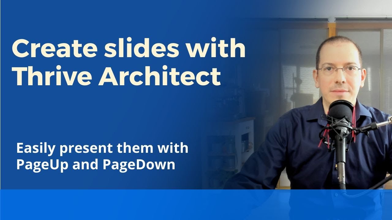 How to create presentation slides with Thrive Architect