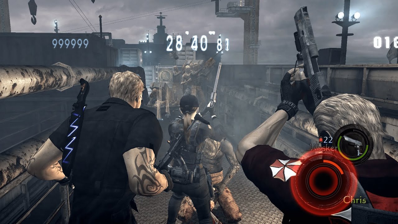 Resident Evil 5 BossMania No Mercy - Ship Deck 4 Players - 400 Kills