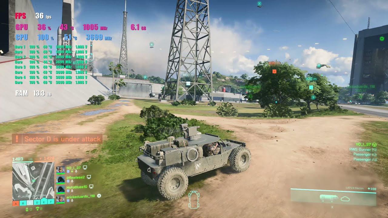 Battlefield 2042   ///   RTX 3060Ti + i7 3770