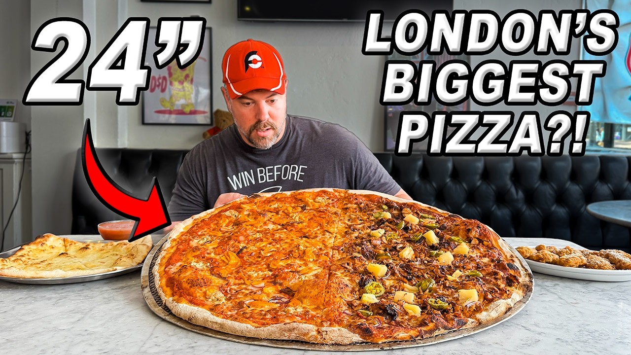 Największe w Londynie?? Wyzwanie Dough Daddy's Pizza 24-Inch w Streatham w Anglii!!