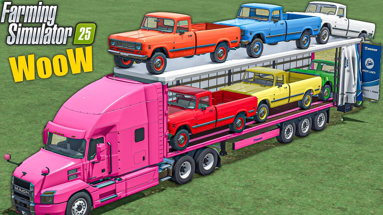 Farming Simulator 25 | SUPER FORCE MOD - Transport Of Colors - CARS TO GARAGE