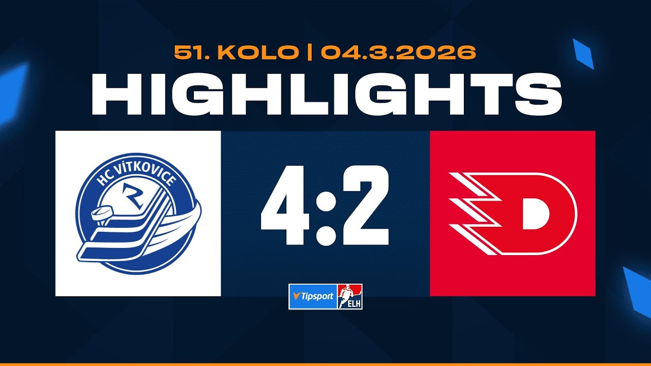 Highlights | HC Vítkovice Ridera vs. HC Dynamo Pardubice 4:2 | 04.03.2026