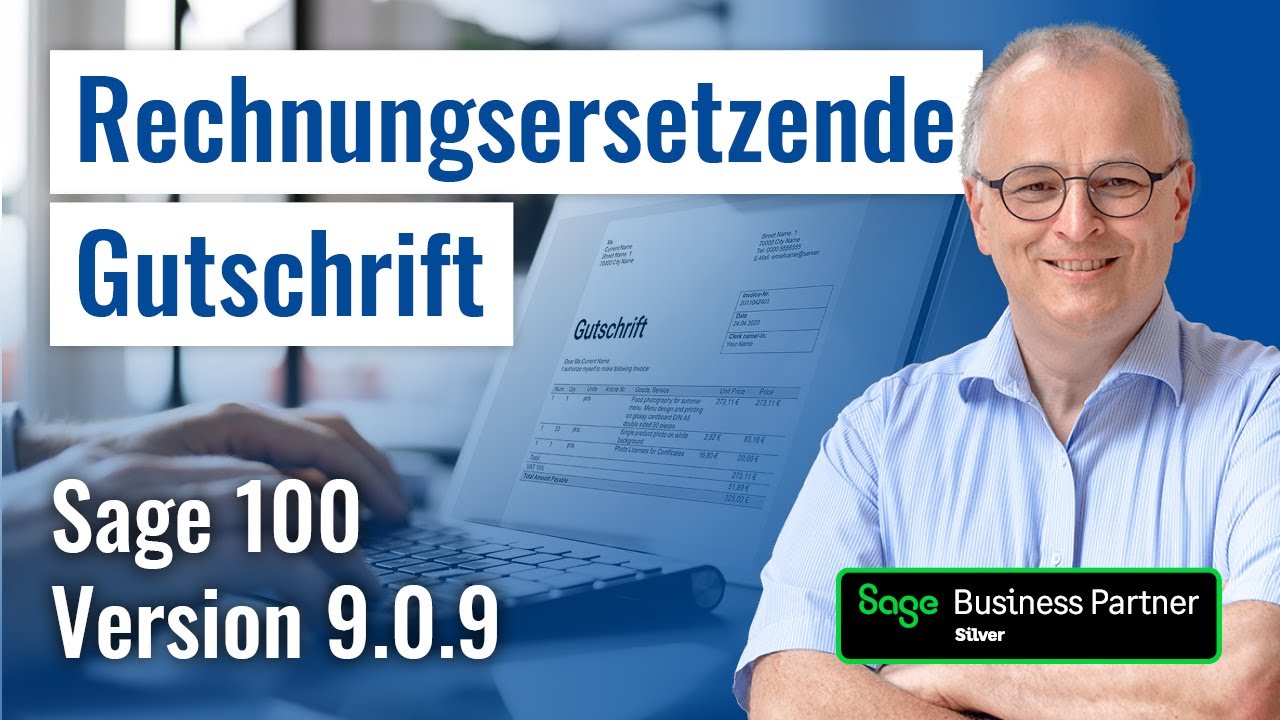 Rechnungsersetzende Gutschrift - Sage 100 Version 9.0.9