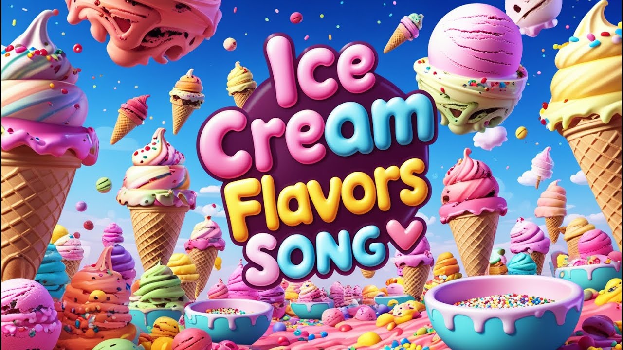 Ice Cream Flavors Song 🍦 | Fun & Colorful Ice Cream Animation for Kids | ThulirKutties