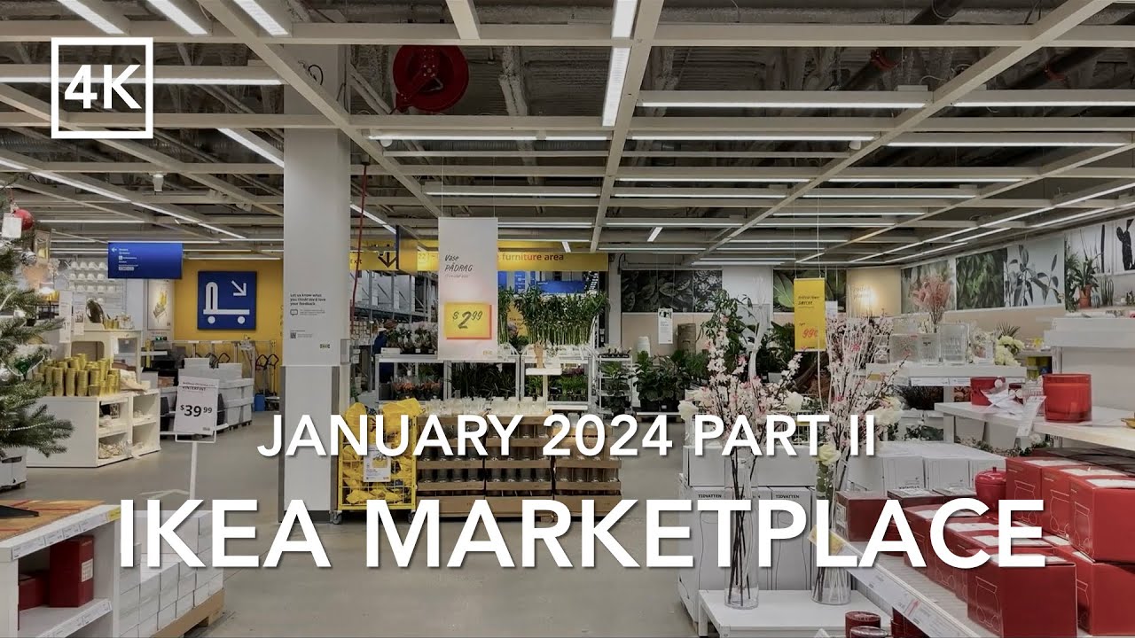 IKEA Shop With Me | Relaxing Marketplace Tour January 2024 Part II 🪴 New Year New Style | カナダ・イケア