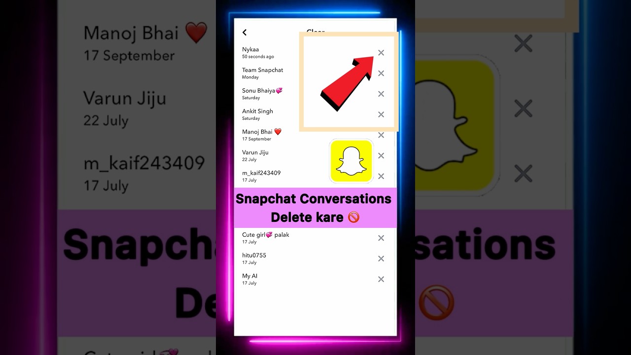 snapchat mein clear conversation kaise karen | Snapchat Conversations Kaise Clear Kare | #shorts