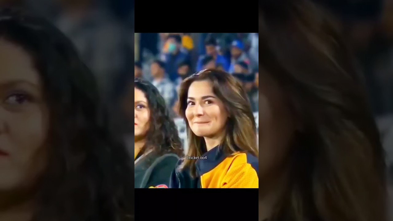 💓Hania Amir psl match 🏏 me #trending #viral #haniaamir #psl #cricket #match #karachi