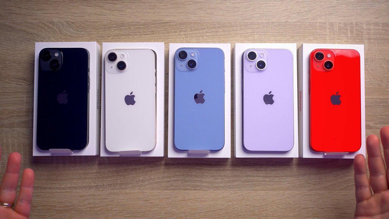 Unboxing de todas as cores do iPhone 14!