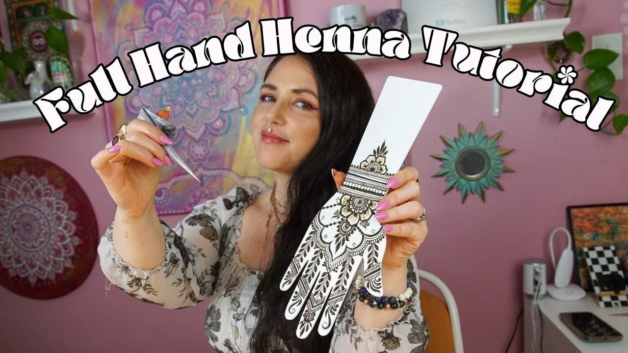 Full Hand Henna Design Tutorial for Beginners & Intermediate Henna Artists