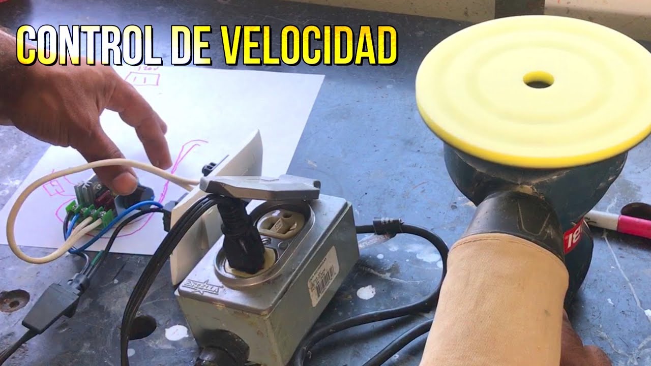 Como controlar las REVOLUCIONES de una HERRAMIENTA  roto orbital | DIMMER | @Motor Speed