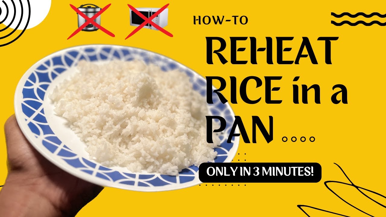 How to REHEAT RICE in a PAN (EASY) (NO MICROWAVE)