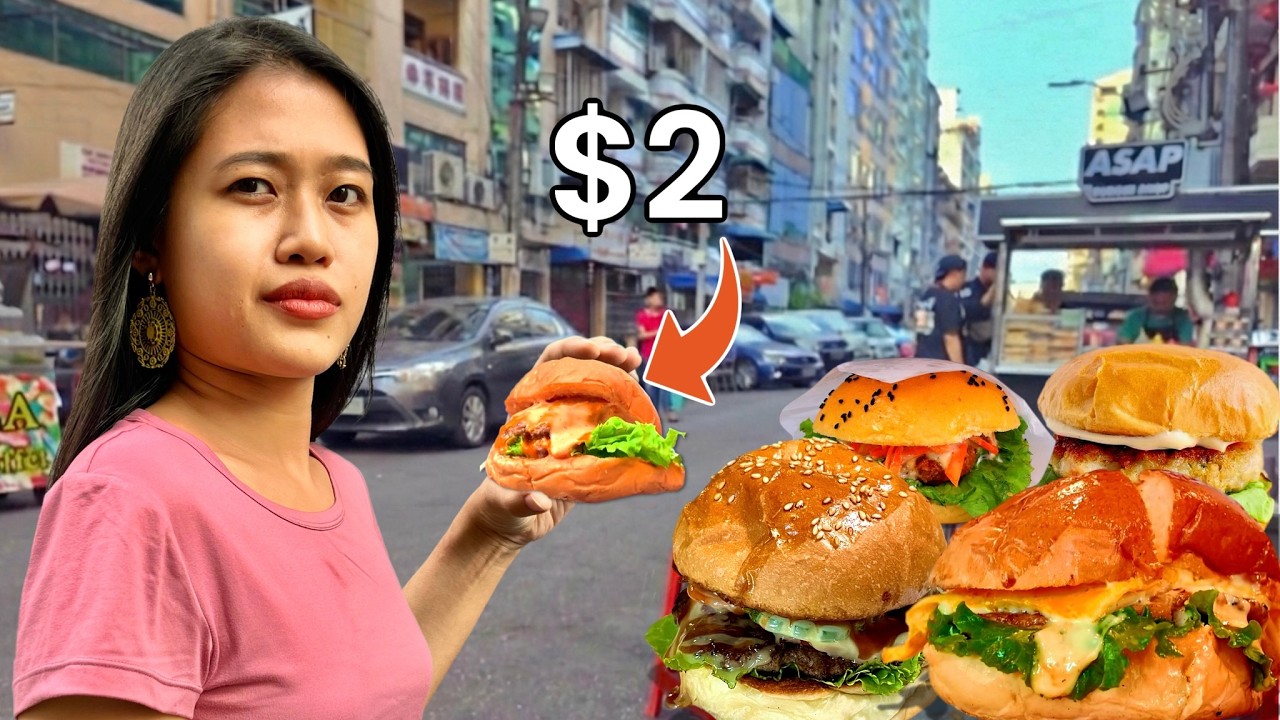 I Tried Cheap-Best Burger in Yangon