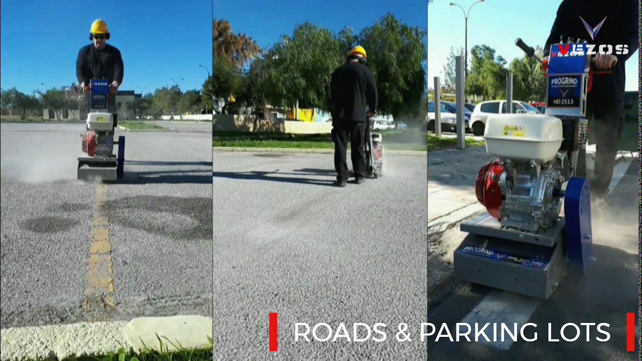 VEZOS PROGRIND Series | Concrete & Asphalt Line Striping Scarifiers