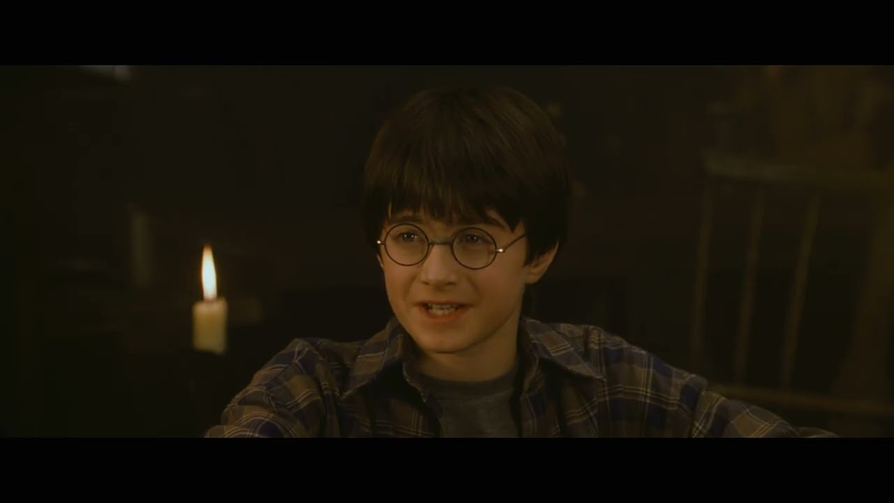 Harry Potter E La Pietra Filosofale (2001) - Hagrid Racconta La Storia Della Cicatrice Di Harry[UHD]