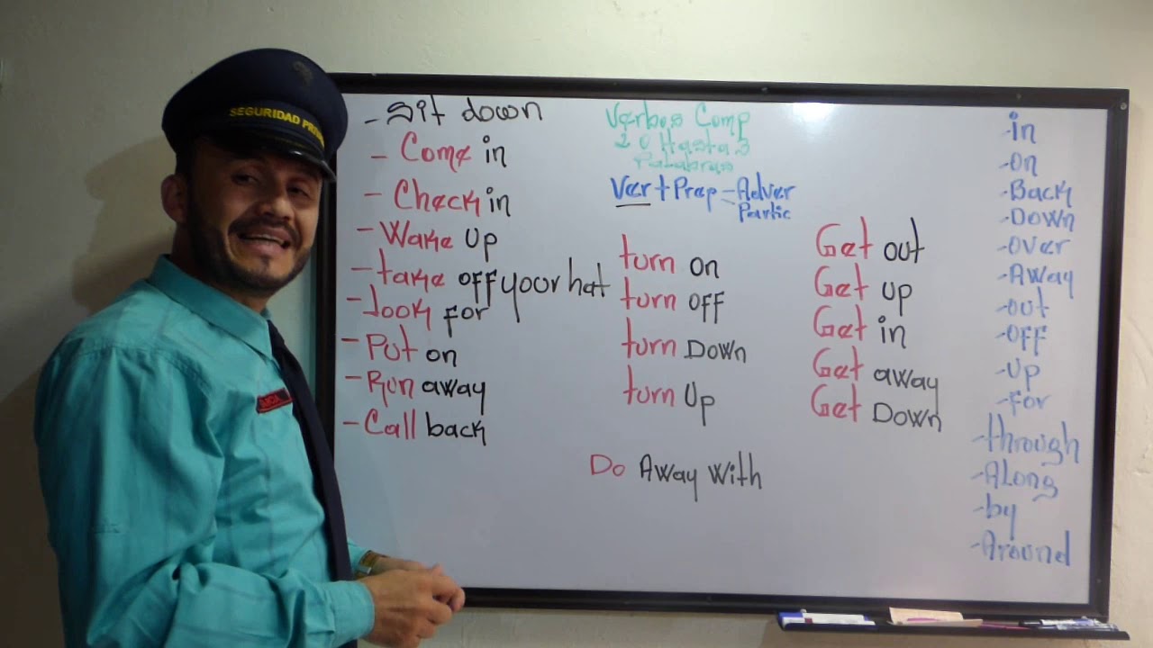Phrasal verbs.