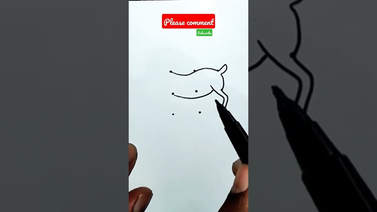 Draw goats from 9 dots | Easy goats drawing | Dot's drawing tips #shorts #dotsdrawing #goatdrawing
