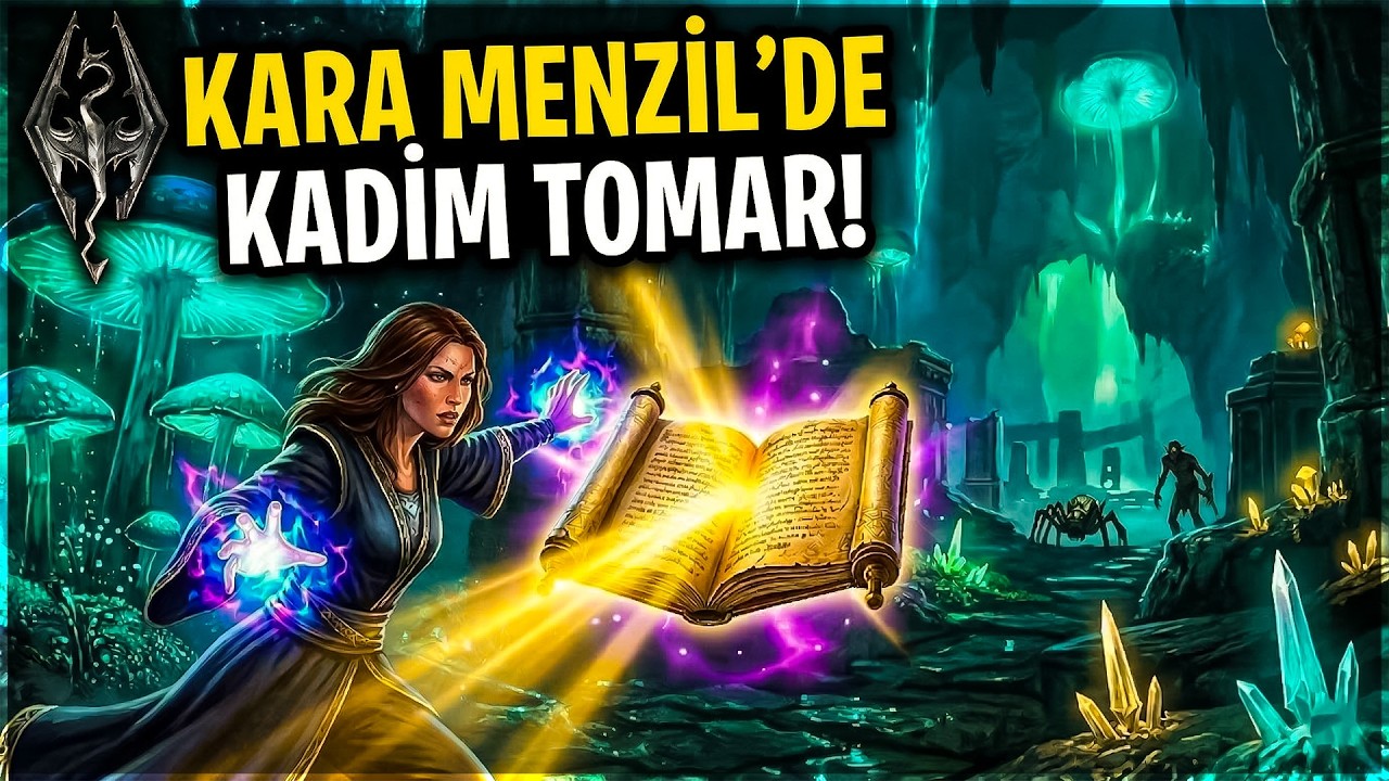 Kara Menzil'in Derinliklerinde: Kadim Tomar! - Skyrim Efsanevi Zorlukta Büyücü!