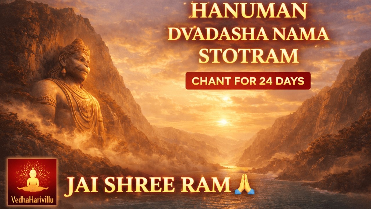 Hanuman Dvadasha Nama Stotram | 24 Day Practice to Remove Fear