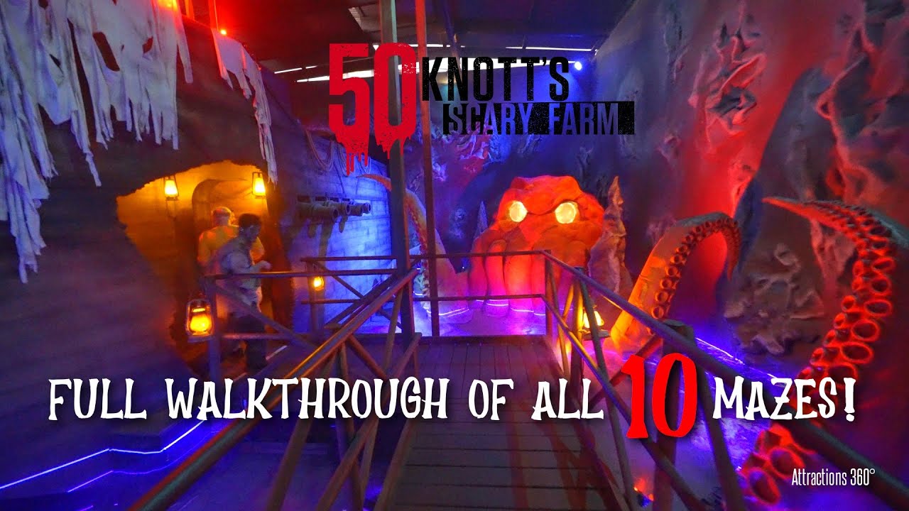 ALL 10 MAZES at Knott's Scary Farm 2023 | 50th Anniversary | ONE HOUR of Haunted MAZES Walkthrough!