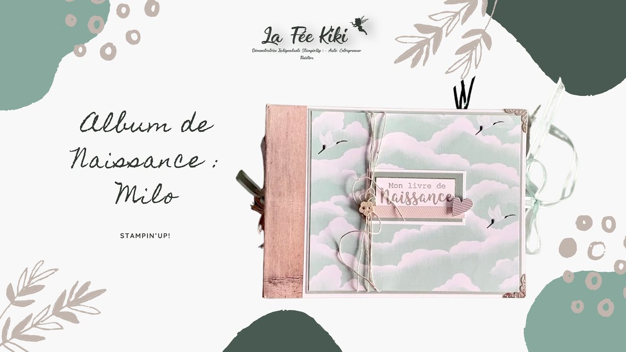Album de naissance Milo - La Fée Kiki scrap