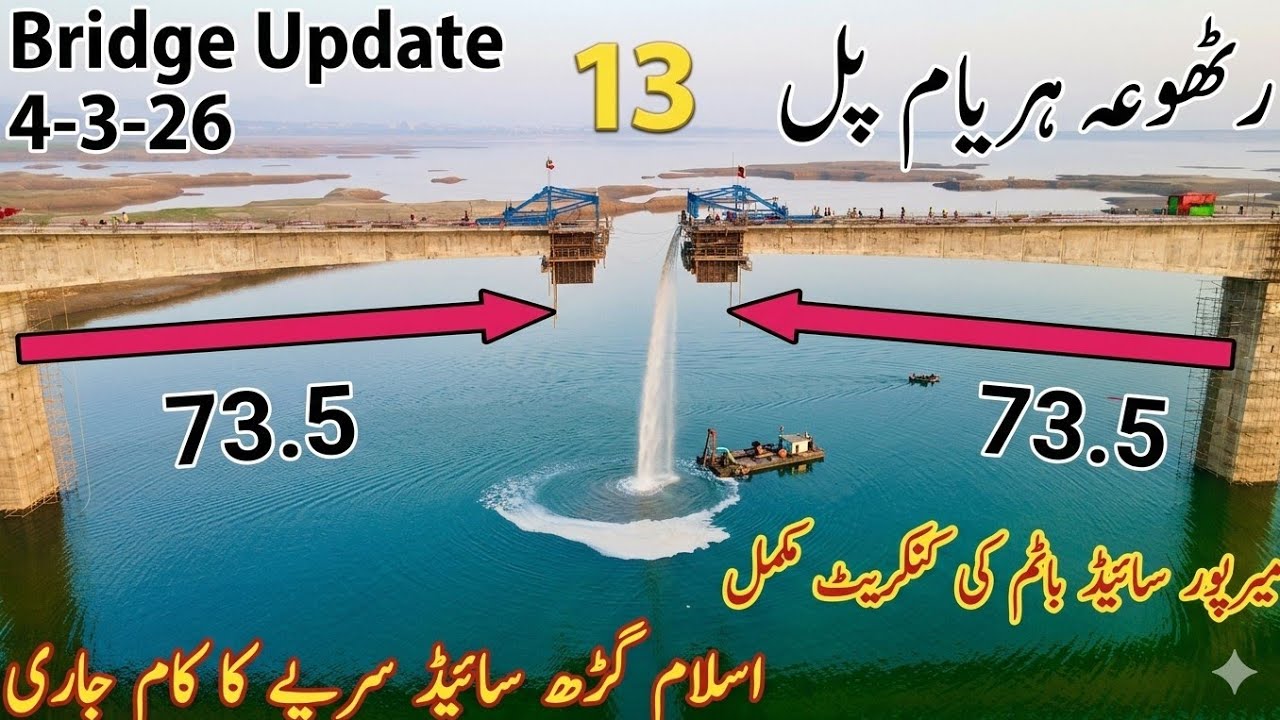 Big News! Rattoha Haryam Bridge 73.5m Completed on Both Sides | Only 13m Left