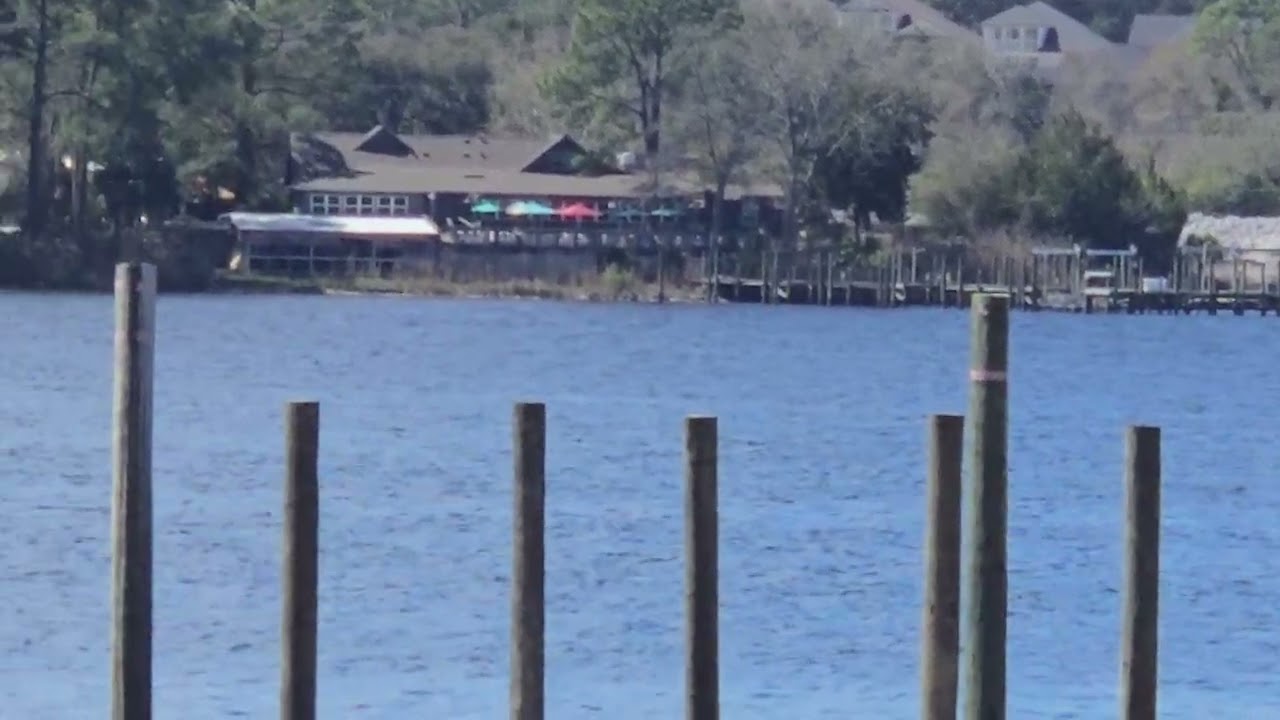 Standing on dock of Bay