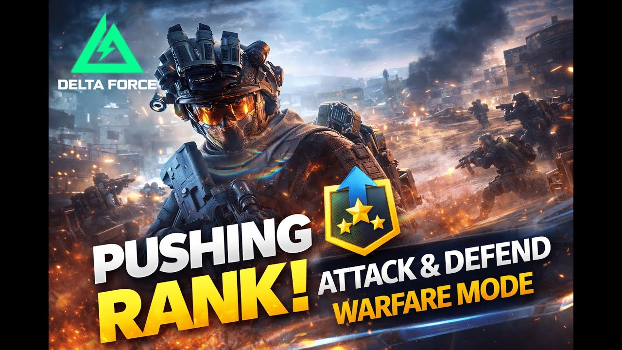 🔴 LIVE: MARSHAL Rank Push | Delta Force Warfare ⚔️ Attack & Defend (Insane Clutches)