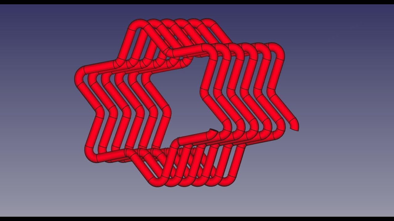 FREECAD #113 - HELICAL STAR SPRING