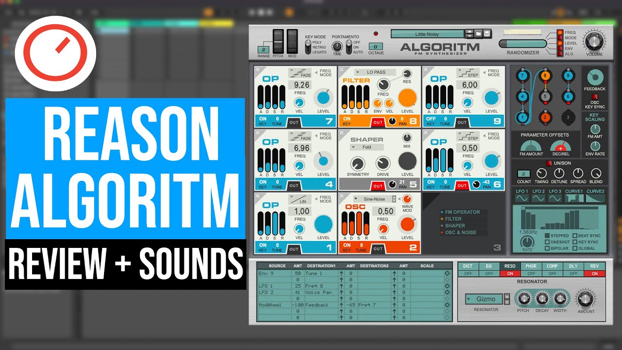 Reason Algoritm Review & Sounds: FM Synthesizer With A Fresh, Modular Touch
